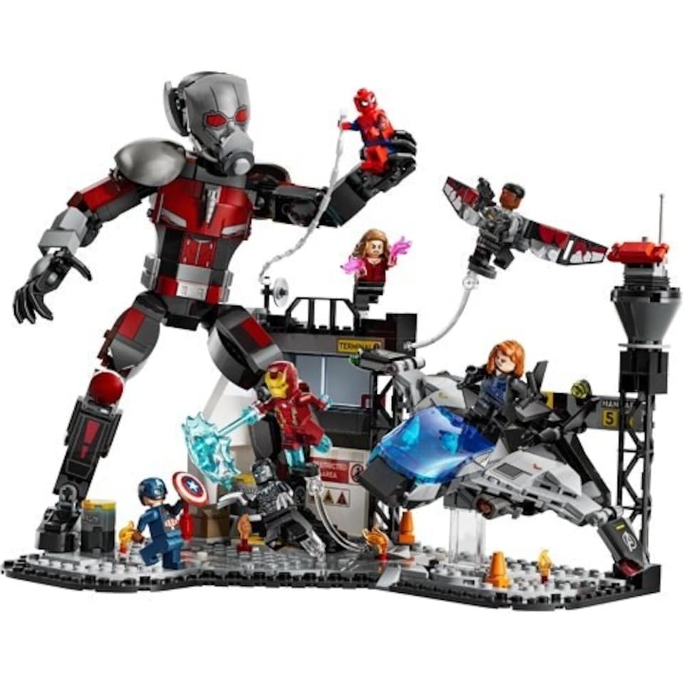 image 1 of LEGO Marvel 76314 Super Heroes Captain America: Civil War Action Battle