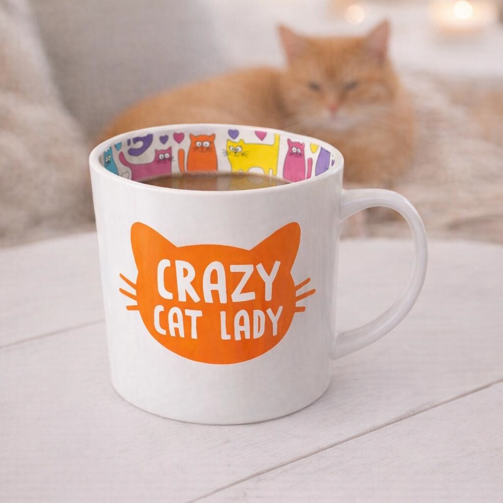 Global Journey Gifts Novelty Mug - Crazy Cat Lady - Tesco Groceries