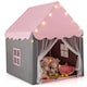 image 1 of COSTWAY Kids Playhouse Tent w/ Washable Mat & Star Lights-Pink