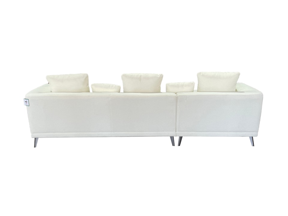 image 1 of The 3 Seater Nova Lounger Right Corner Sofa in Grey or Cream | Cream | One Size