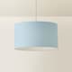 image 4 of ValueLights Reni Duck Egg Blue Fabric Ceiling Lamp Shade (D)35cm | Blue