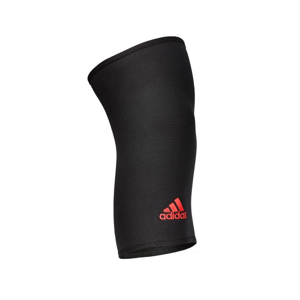 image 1 of Adidas Knee Support, M, Black | Multi | Black with red Adidas logo