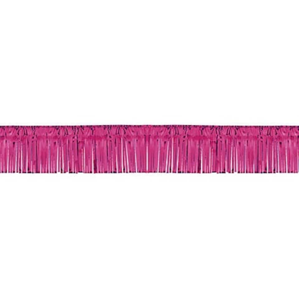 Burgundy Metallic Fringe Garland - 18 Ft x 5 Inches / 549 x 13cm - Pack of 10