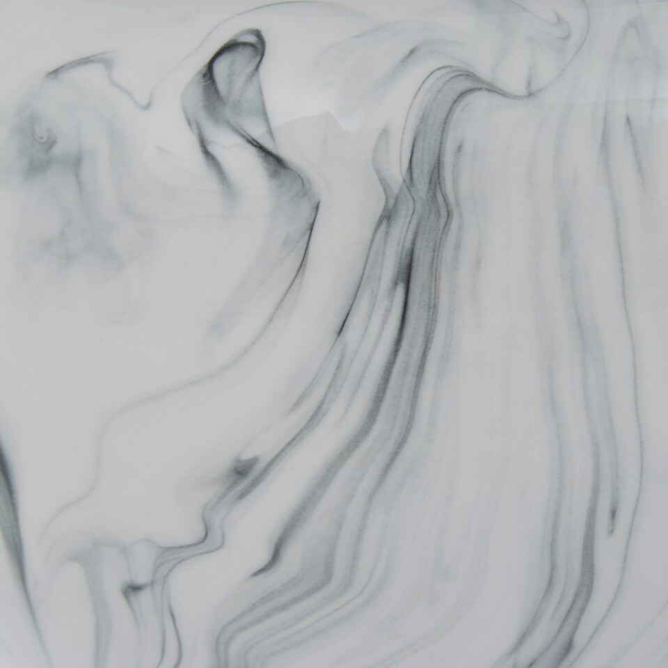 image 1 of Interiors by Premier Marble Effect Large Ceramic Jar Silver