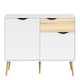 image 2 of Oslo Sideboard Small 1 Drawer 2 Doors in White and Oak