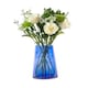 image 1 of Nicola Spring Jebel Recycled Glass Vase - 3.5 Litre - Blue | Blue | Blue