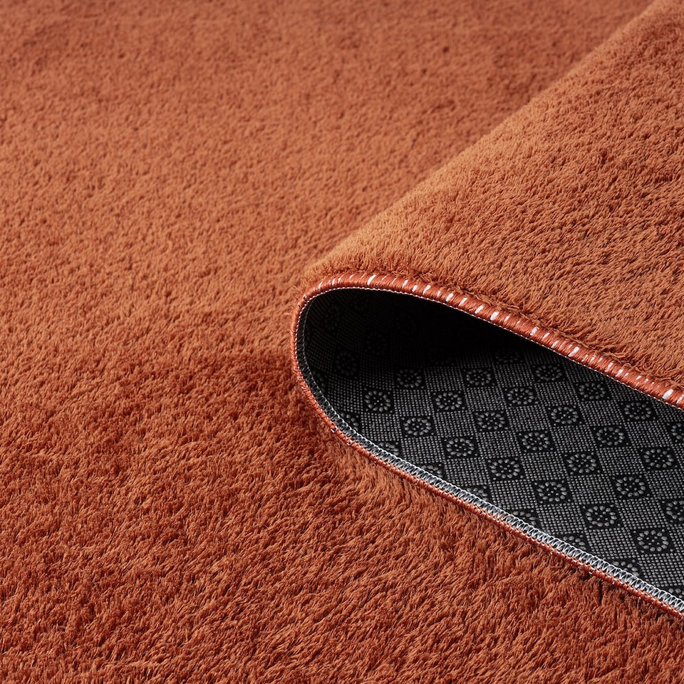 image 1 of Comfy Washable Low Pile Living Room Plain Area Rug