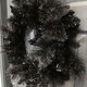 image 3 of 50cm Premier PVC Plain Black Tipped Artificial Christmas Halloween Wreath