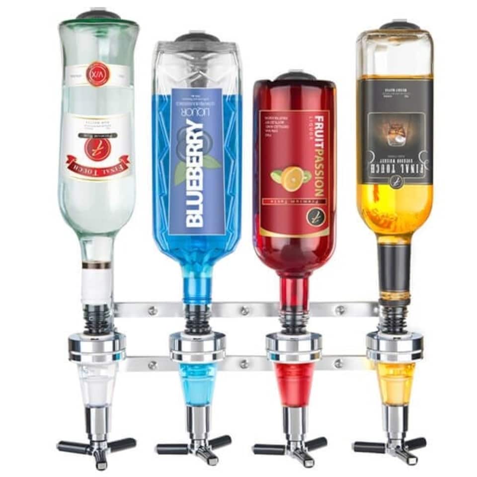 image 1 of Final Touch 4 Bottle Wall Mounted Drinks Dispenser
