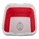 image 2 of Interiors By Premier Collapsible Red Laundry Basket With Handles,Space Efficient Organizer,Functional Thermoplastic Rubber Basket Red