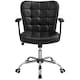 image 7 of Yaheetech Mid-Back PU Leather Office Task Chair with Rolling Wheels | White