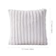 image 6 of Living and Home Striped Plush Sofa Throw pillow with Insert,White | White