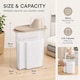 image 7 of 2.4L Laundry Detergent Container Washing Powder Box With Measuring Cup