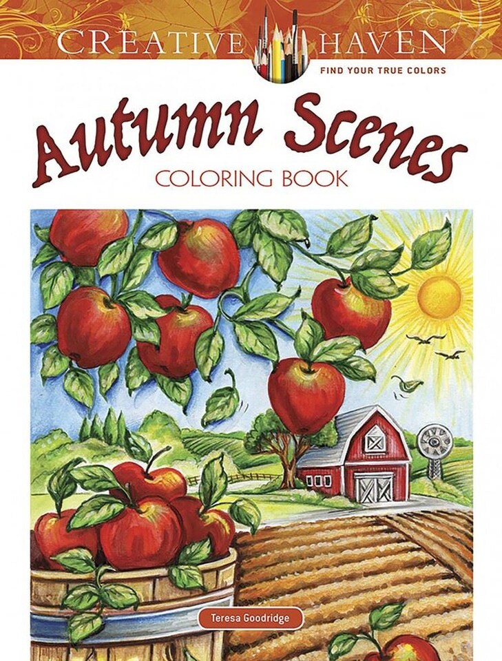 Creative Haven Autumn Scenes Coloring Book by Teresa Goodridge  - Creative Haven