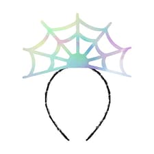 Iridescent Spider Web Halloween Fancy Dress Headband