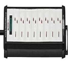 BRENNENSTUHL - Premium-Line 8 Way Switched Extension Lead, 3m Black / Grey