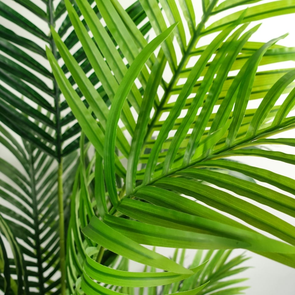 image 1 of 180cm Artificial Palm Tree Extra Large Copper Metal Planter