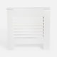 image 1 of OHS MDF Horizontal Slat Grilled Radiator Cover, Small - White White