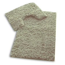 VELVETIO Bath Mats & Pedestal Mat Set Anti Slip Super Soft Water Absorbent Pink | Blush Pink