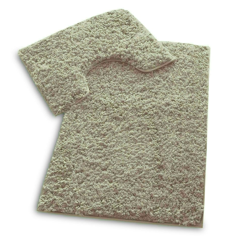 image 1 of VELVETIO Bath Mats & Pedestal Mat Set Anti Slip Super Soft Water Absorbent Pink | Blush Pink