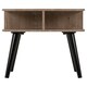 image 2 of Saxton Side Table - L50 x W50 x H52 cm - Mid Oak Effect/Grey Brown
