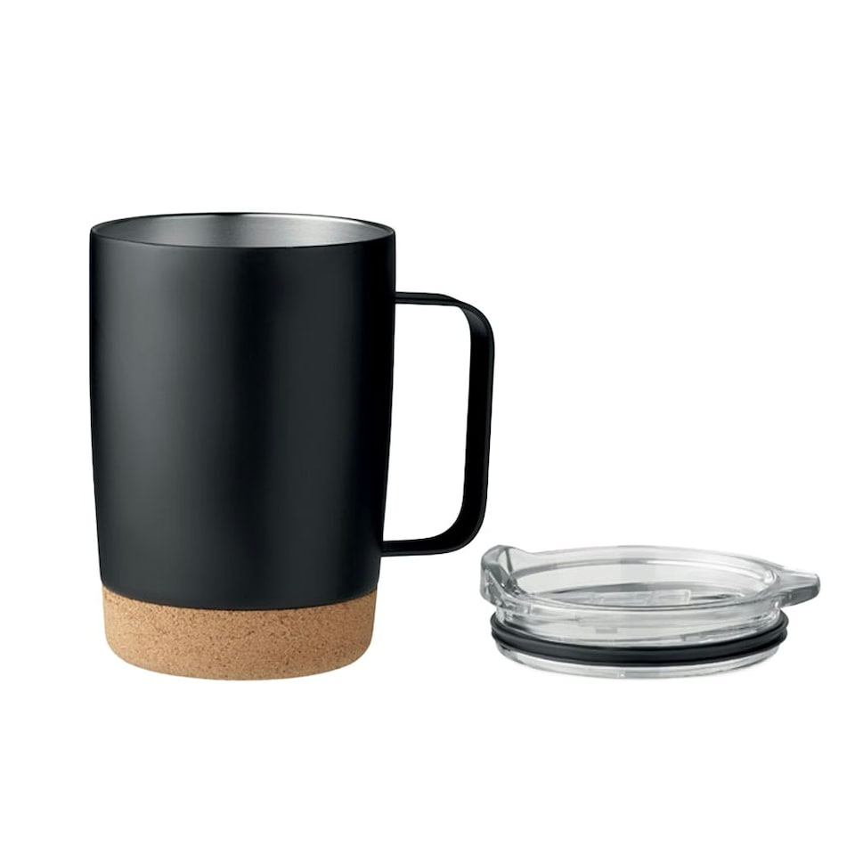 image 1 of MidOcean Ruby Double Wall 300ml Mug - Black - One Size