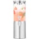image 1 of Final Touch Stainless Steel & Glass Beverage Dispenser with Chilling Tube 1.5L