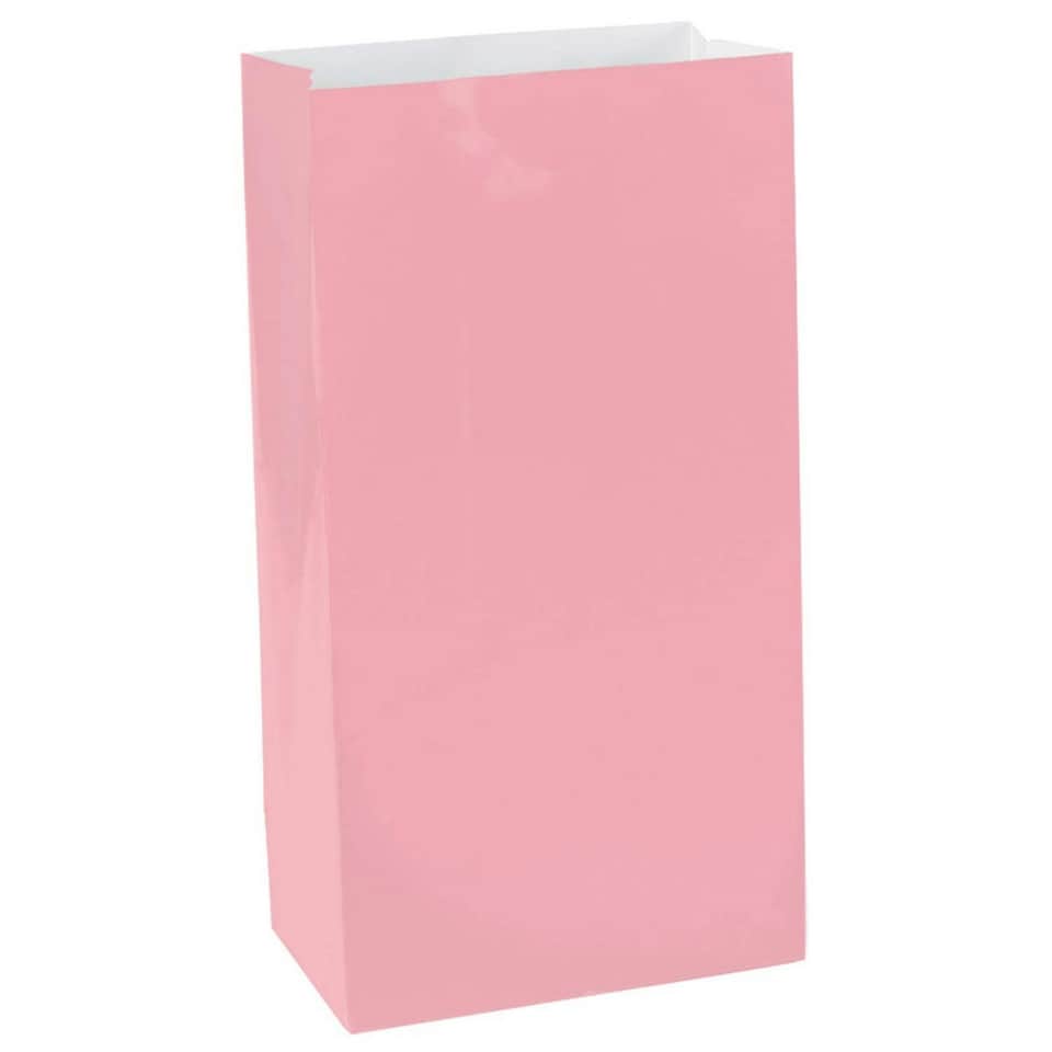 Amscan Mini Paper Party Bags - New Pink - One Size