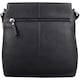 image 4 of Genuine Soft Leather Crossbody Shoulder Two Toned Handbag Blue | Ink Blue