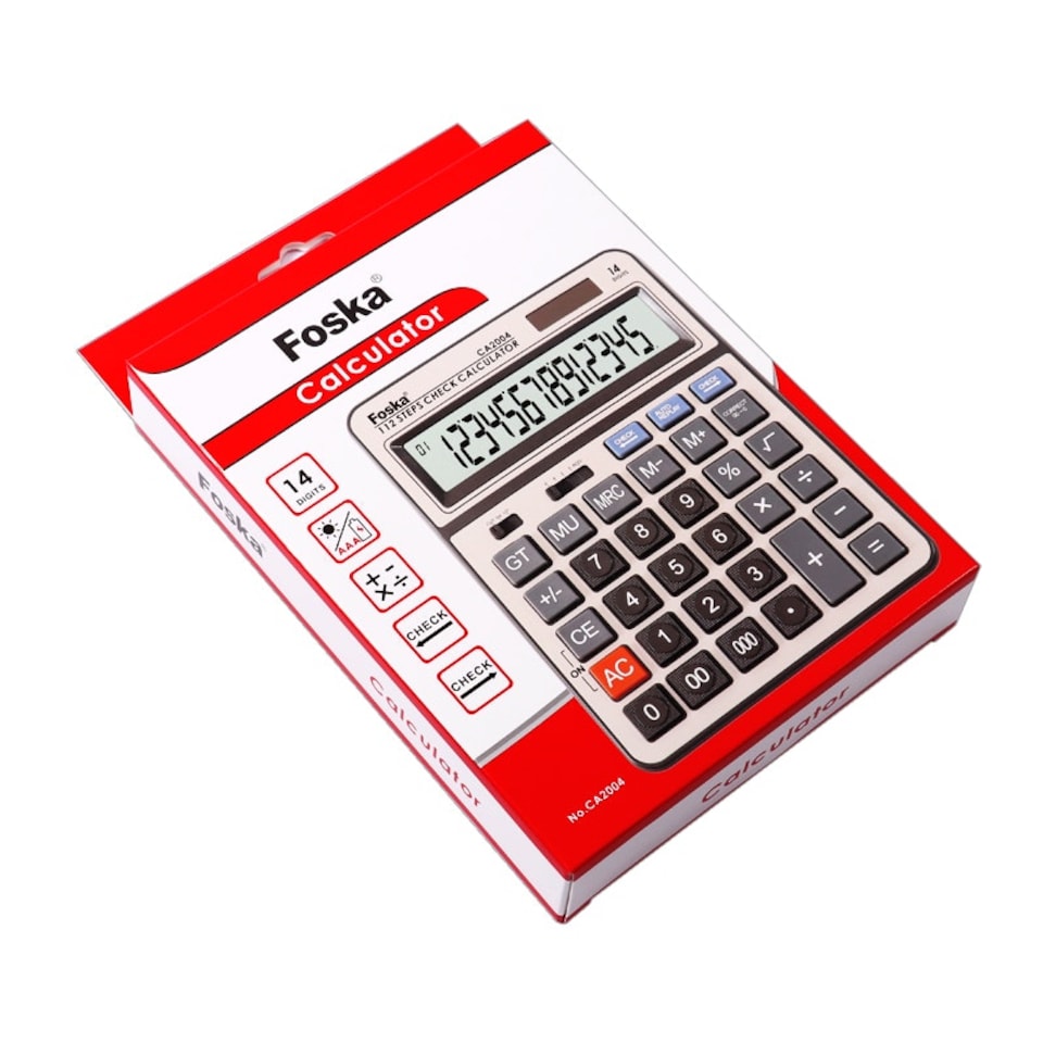 image 1 of Foska Two Way Power 14 Digit Calculator