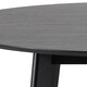 image 10 of Roxby Round Dining Table in Black 140x76cm
