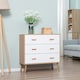 image 2 of HOMCOM Chest of Drawers with 3 Drawers Storage Organizer