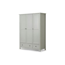Premier Dove Grey 3 Door Combination Wardrobe