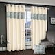 image 2 of Intimates Vogue 3D Floral Diamante Ready Made Eyelet Curtains - 168cm x 183cm Cream | Latte