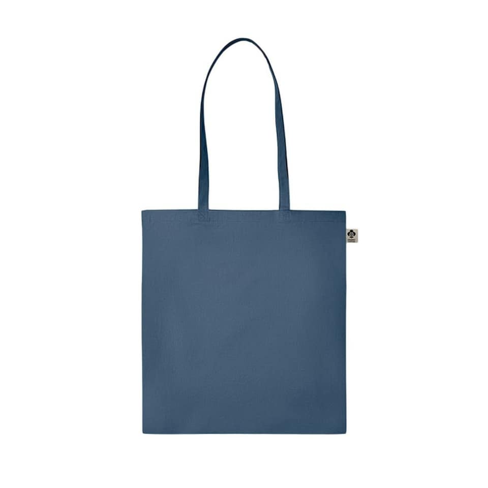 image 1 of MidOcean Zimde Organic Cotton Tote Bag - Blue - One Size Blue