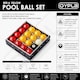 image 6 of Full Size UK Regulation 16 Red and Yellow Pool Ball Set | Multi