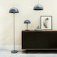image 2 of ValueLights Stassi Dark Navy Mushroom Dome Metal Table Lamp Light