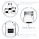 image 2 of Bormioli Rocco Lavagna Glass Storage Jars with Labels - 750ml - Pack of 6