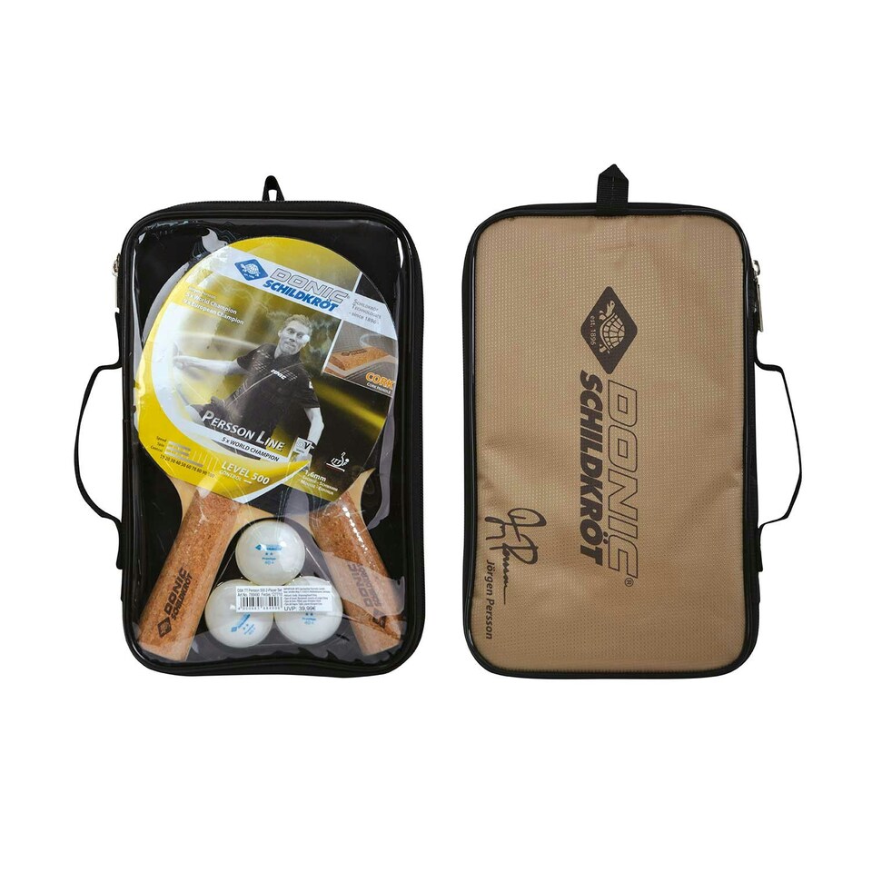 image 1 of Persson 500 Cork Table Tennis Paddle & Balls Set