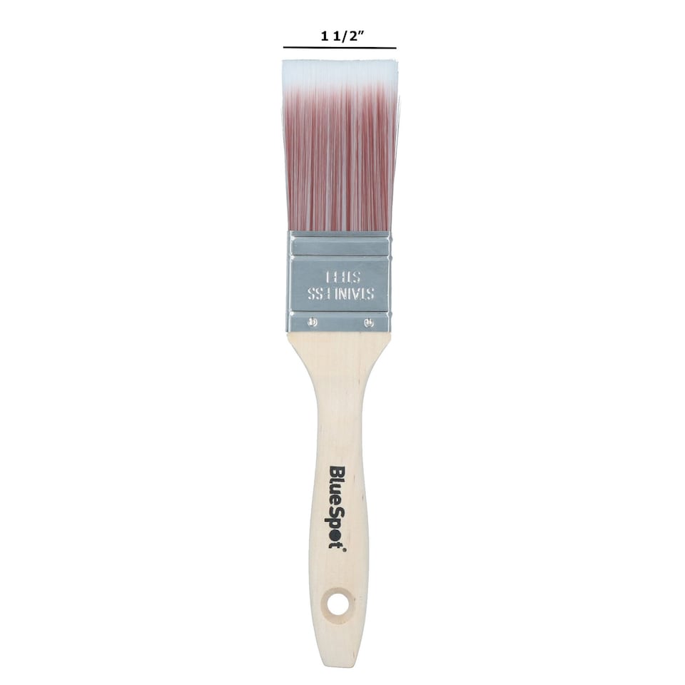 image 1 of 1.5” Synthetic Paint Brush Painting + Decorating Brushes With Wooden Handle 1pk