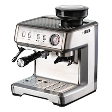Ariete 1313 Metal Espresso Coffee Machine with Bean Grinder, Stainless Steel