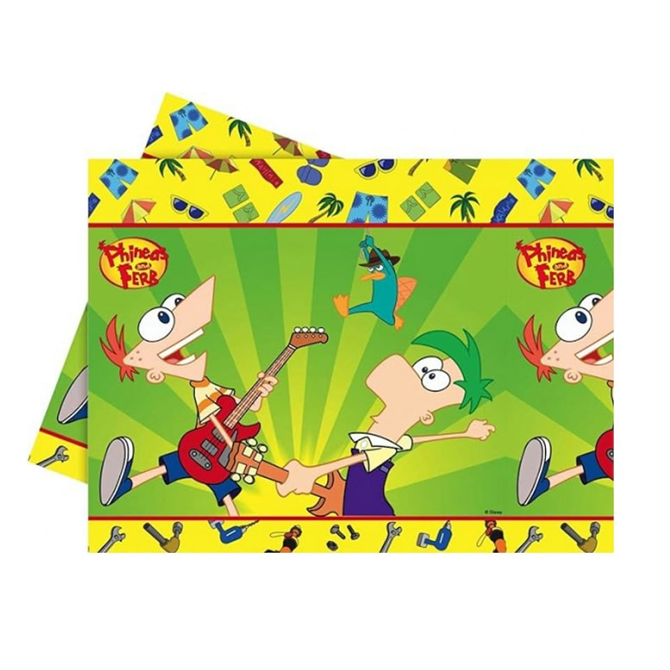 Phineas And Ferb Tablecloth - Multicoloured - One Size