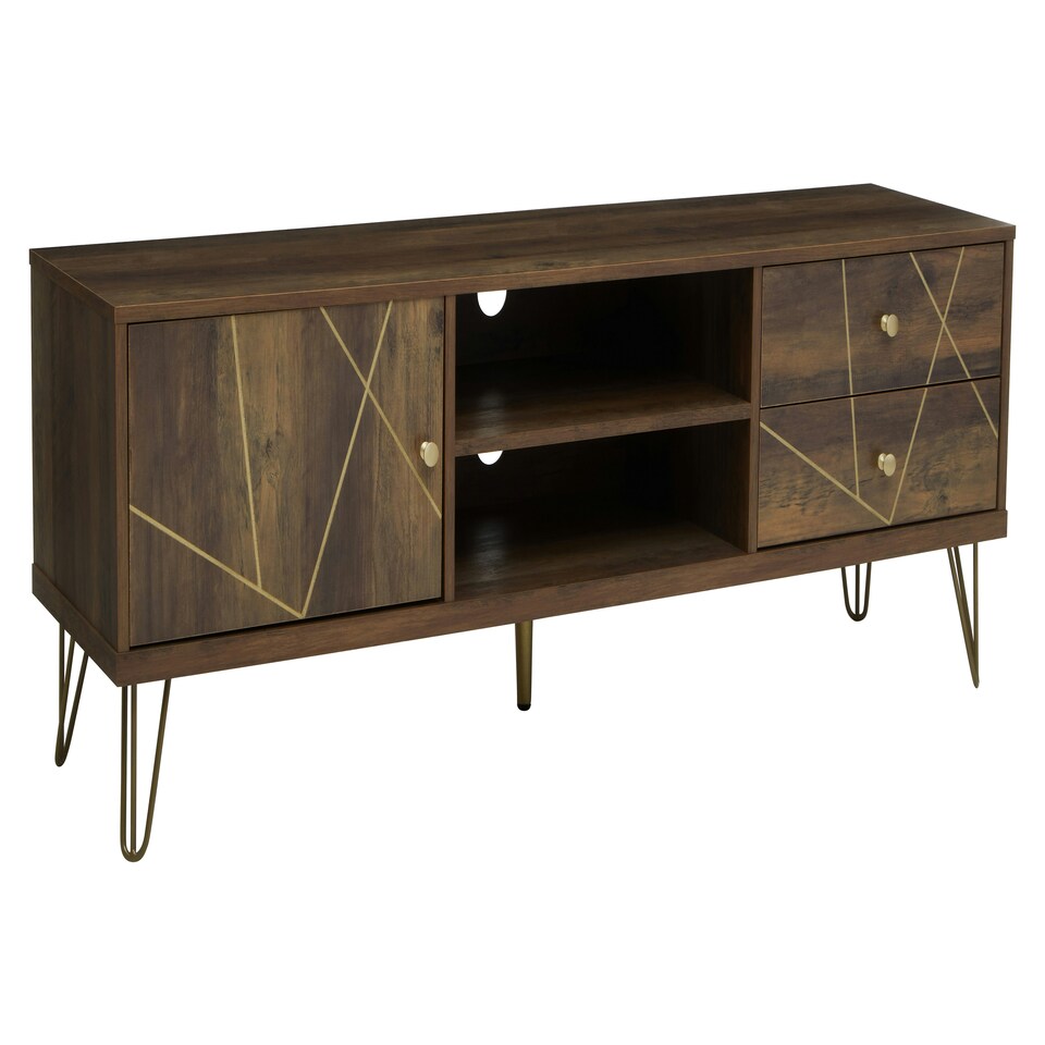 image 1 of Interiors by Premier Sturdy Design Media Unit, Sturdy Construction Of Wooden Tv Stand With Storage, Versatile Living Room TV Unit