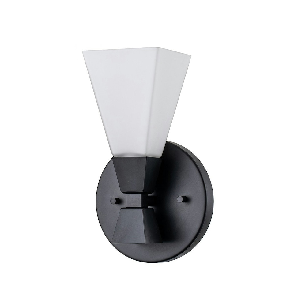 image 1 of Bowtie Bathroom Wall Lamp, Matte Black IP44