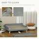 image 4 of PawHut Dog Sofa w/ Legs, Water-Resistant Fabric for Large, Medium Dogs - Grey