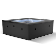 Wave Garda 4 Person Eco Foam Hot Tub, Charcoal Black