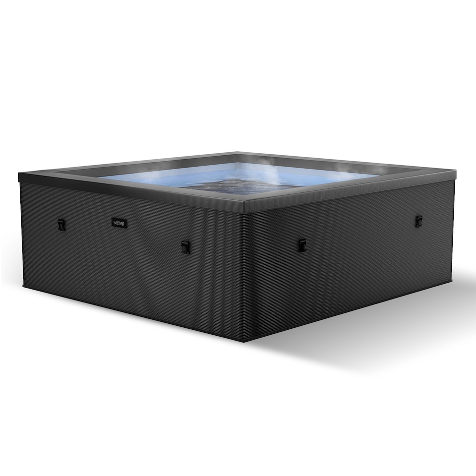 image 1 of Wave Garda 4 Person Eco Foam Hot Tub, Charcoal Black