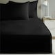 image 2 of Percale 180TC Flat Sheet - Black - Double
