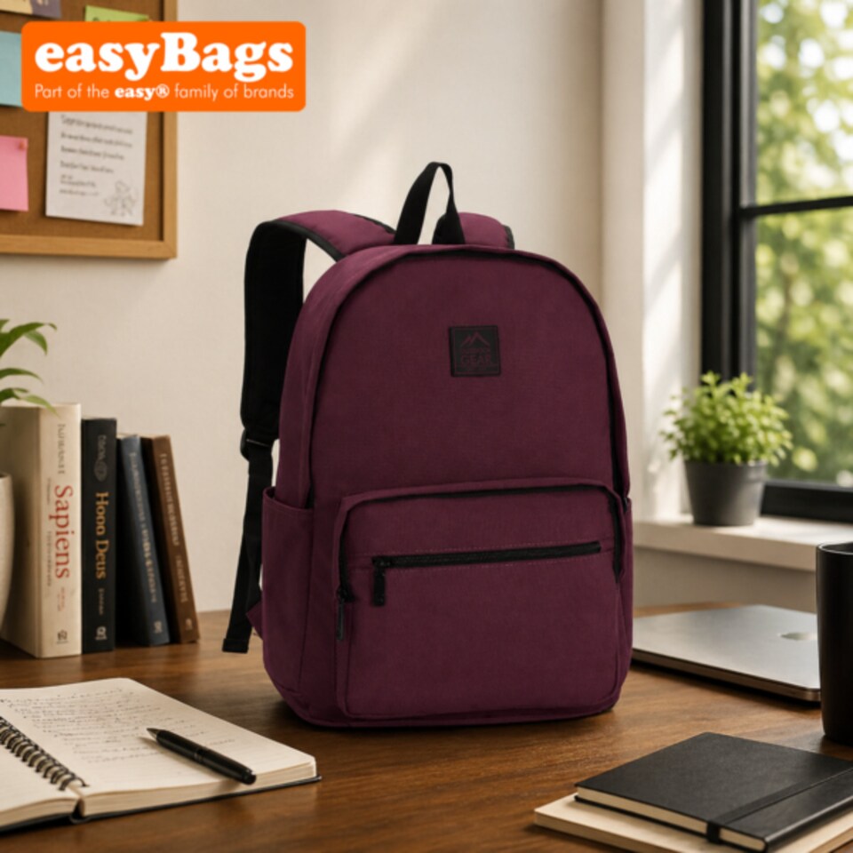 image 1 of Everyday Backpack with Smart Storage and All Day Comfort Outdoor Gear - Burgundy