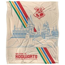 Harry Potter Welcome To Hogwarts Blanket - Multicoloured - One Size